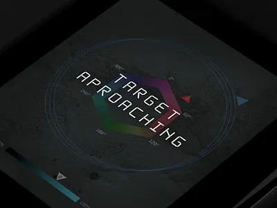 Aperture typeface in apple watch data futurist ui visualisation