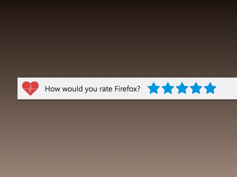 Firefox Heartbeat Toolbar firefox mozilla survey toolbar ui ux