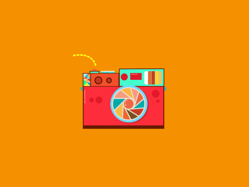 Photobomb! camera color gif motion graphics photobomb