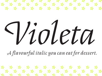 Violeta typeface type typeface