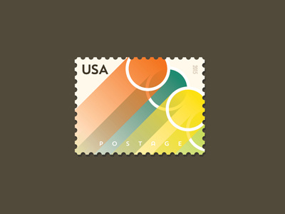 Postage Stamp boards colors fromthefieldnotes gradients inthemail postage postcard shapes sketchtovector stamp type usa