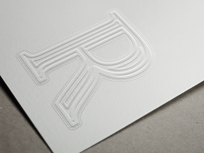 R Letterpress detail letter lettering letterpress r typography