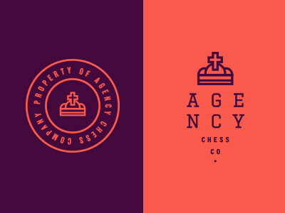 Agency Chess Co. badge brand branding chess design direction identity logo parker peterson promotion visual design