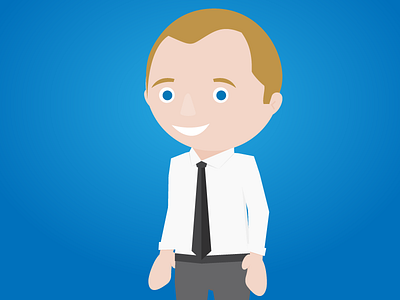 Self-Portrait animation business cartoon illustration