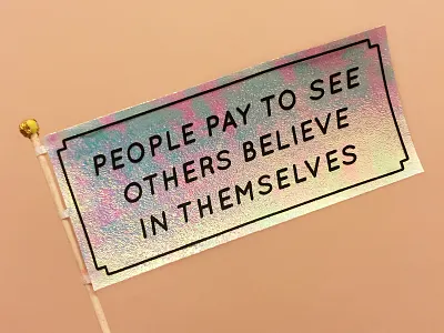 Day 4, Kim Gordon Quote Detail designquote iridescent paper craft papercraft pink