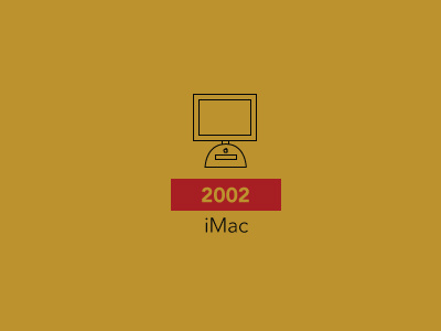 iMac illustration timeline vector