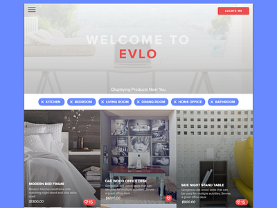 WIP for a new startup design furniture tags web