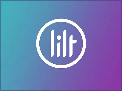Lilt micro-branding custom type geometry gradient logo
