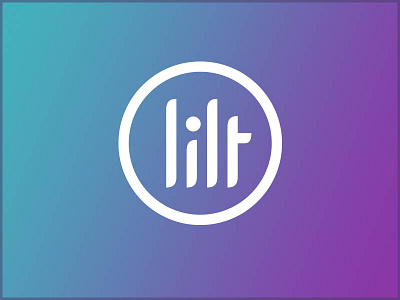 Lilt micro-branding custom type geometry gradient logo