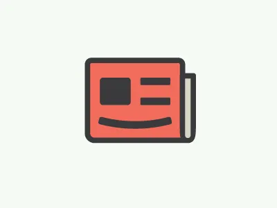 Good news | logo design face good logo design logotype mark news newspaper smile symbol