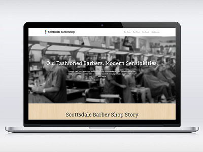 Babershop Website | In Progress barber website barbershop web design website