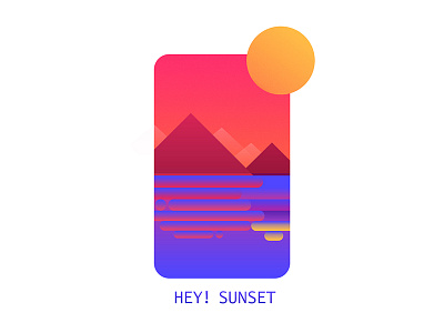 Dribbble set sun