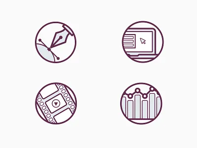 Figmints Services branding design development digital fig figmints gray marketing purple video web