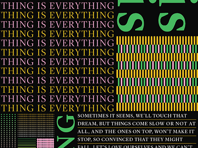 Everything close-up graphic design poster type