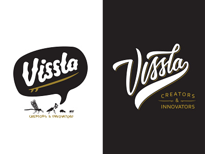 Vissla unused brush pen calligraphy cursive hand drawn lettering logo process surf t shirt