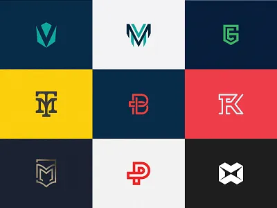 Monograms and Lettermarks Collection 2 branding identity initial letterform lettermark logo monogram