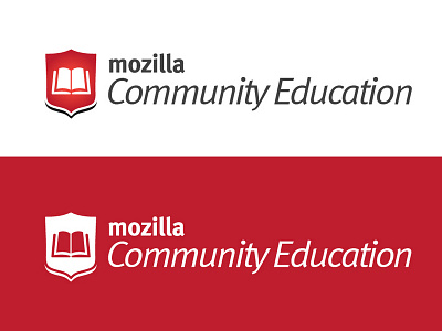 Mozilla Community Education Logo branding community design education logo mozilla
