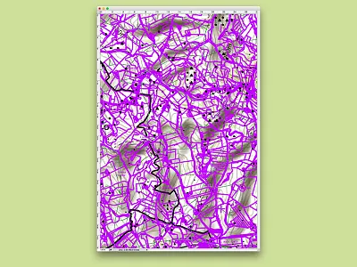 WIP 037 brand identity geography identity landscape. neural map mapping process