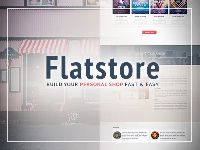 Flatstore - eCommerce Muse Template adobe muse creative design gumroad multipage muse pure shop themeforest web webdesign website