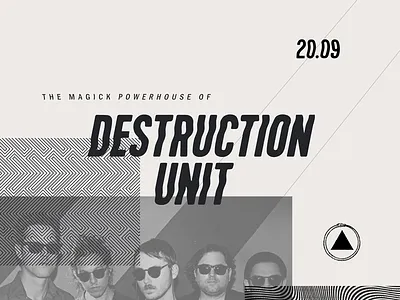 Destruction Unit destruction unit noise poster punk sacredbones shoegaze