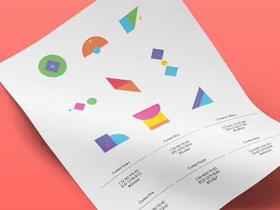 Brand Manual // Shapes abstract brand branding color colour identity logo logomark pattern vibrant