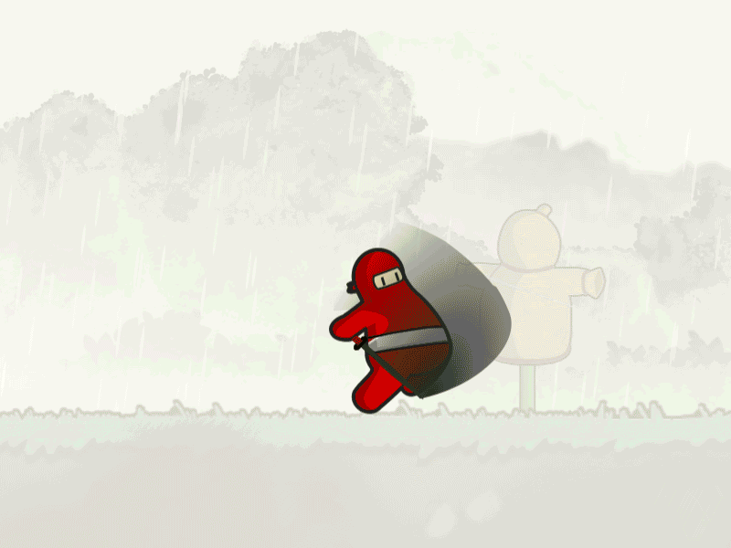 Revenge! animated animation app character design game gif hit ios nin ninja rainin unity