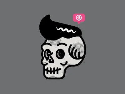 the grateful skullpomp pompadour skull thankyou