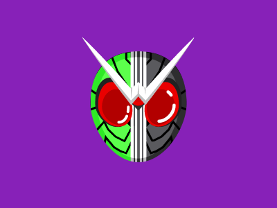 Kamen Rider Project - W animation contrast experiment fan art hero kamen rider shiny superhero