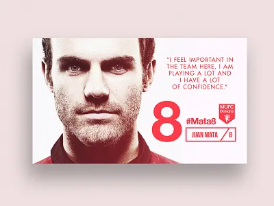 Player Card // Mata8 adidas art branding fan art football infographic poster type united