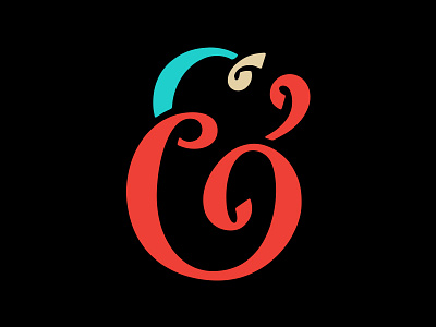 Lettering ampersand color lettering type