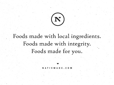 Nativ Made Rebrand brand positioning branding copywriting fresh locally sourced logo organic