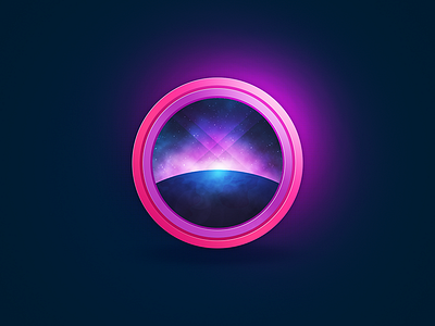 Quark galaxy glossy light magenta pink planet purple space