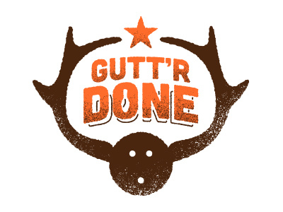 Gutt'r Done antlers ball bowling redneck star