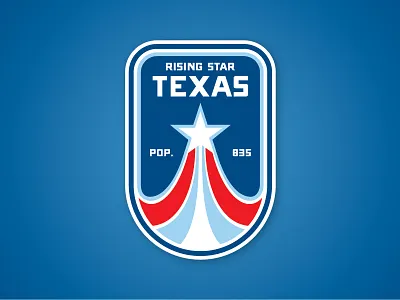 Rising Star, Texas america american blue city hometown red rising star small texas town white