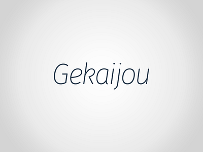 Gekaijou Logo Exploration branding exploration gekaijou logo typography wordmark