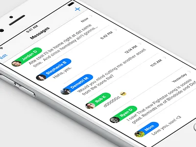 iOS Messages chat ios messages