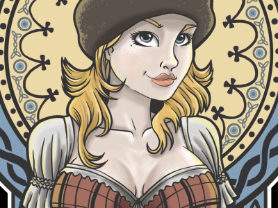 Screen Shot 10.38.14 Pm 2 art nuevo beer concept sketch finnish pin up