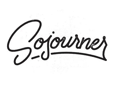 Sojourner handlettering lettering typography