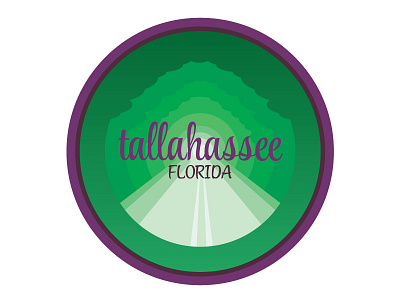 Tallahassee badge florida illustration sticker tallahassee