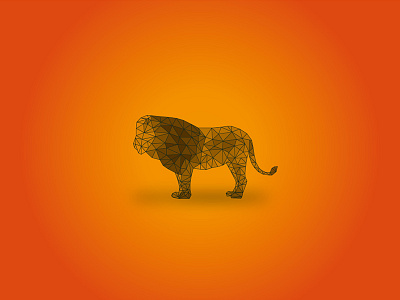 R O A R africa ai animal creative design graphics illustration lion poly vector wild