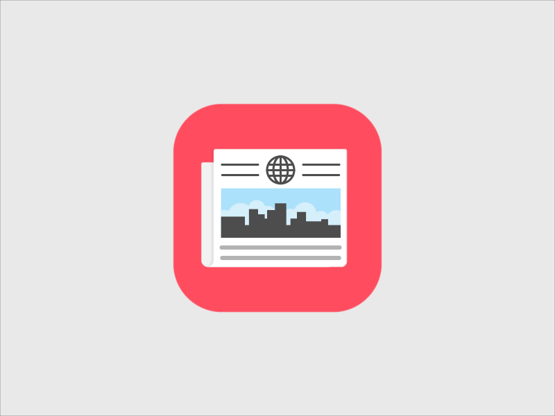 Apple News animation app apple buildup icon logo news ui