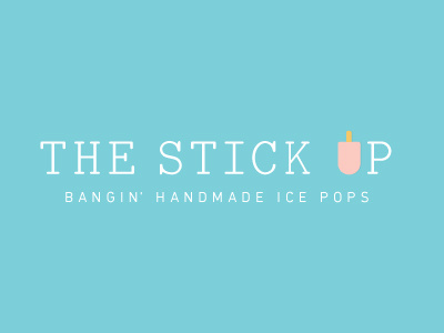 The Stick Up chicago food handmade hot ice cream ice pop logo popsicle popsicles summer