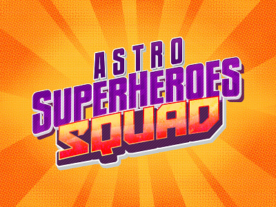 Astro Superheroes Squad astro comic logo squad superheroes