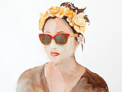 Painting friends and strangers... watercolor