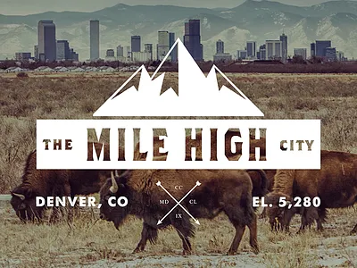 Home Project: The Mile High City animals colorado denver graphic art logo mountains nature overlay photography typography west