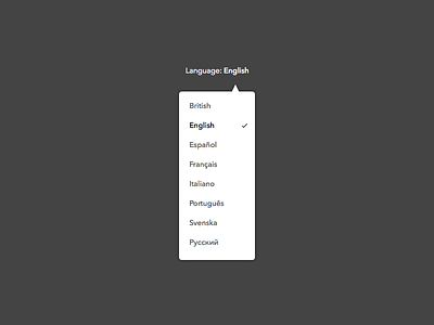 Day 021 - Language Selector dropdown english language selector