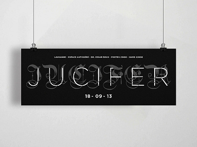 Jucifer's Poster fraktur music band poster