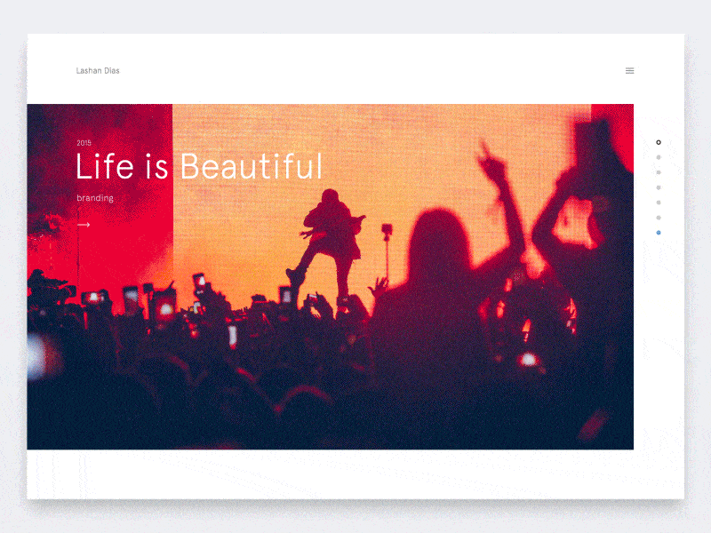 Hello Dribbble! My 2015 Portfolio creative design flat gif interaction interface minimal portfolio simple ui ux website