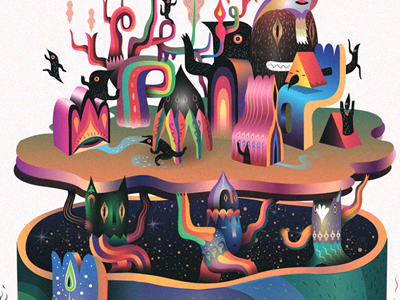 Empty art blazetic character design digital illustration ivan sumski vector šumski cosmology