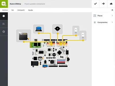 The new bitbloq app arduino bitbloq board code coding interface programing tool web webapp